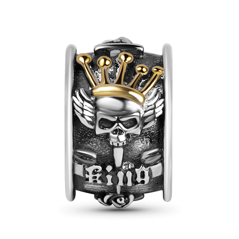 Skull King Charm Bracelet