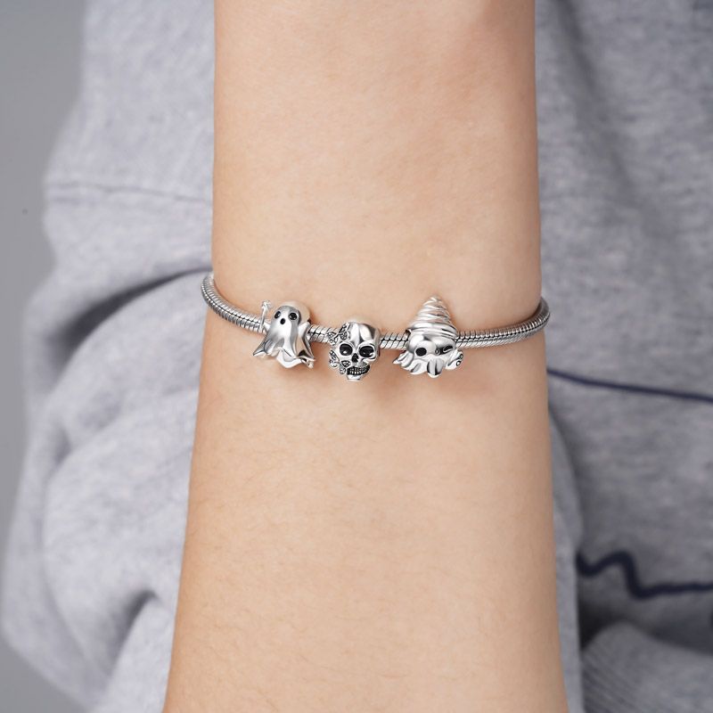 Butterfly Skull Charm