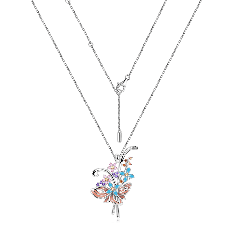 Flower Bouquet Necklace