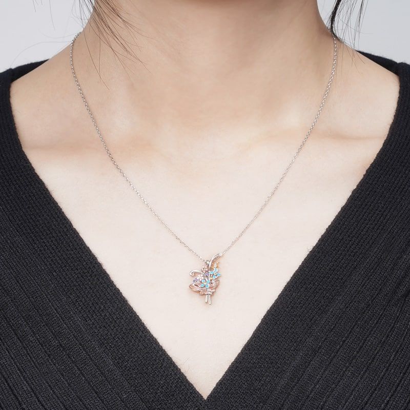 Flower Bouquet Necklace