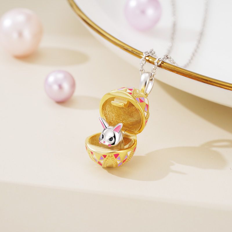 Bunny Easter Egg Necklace