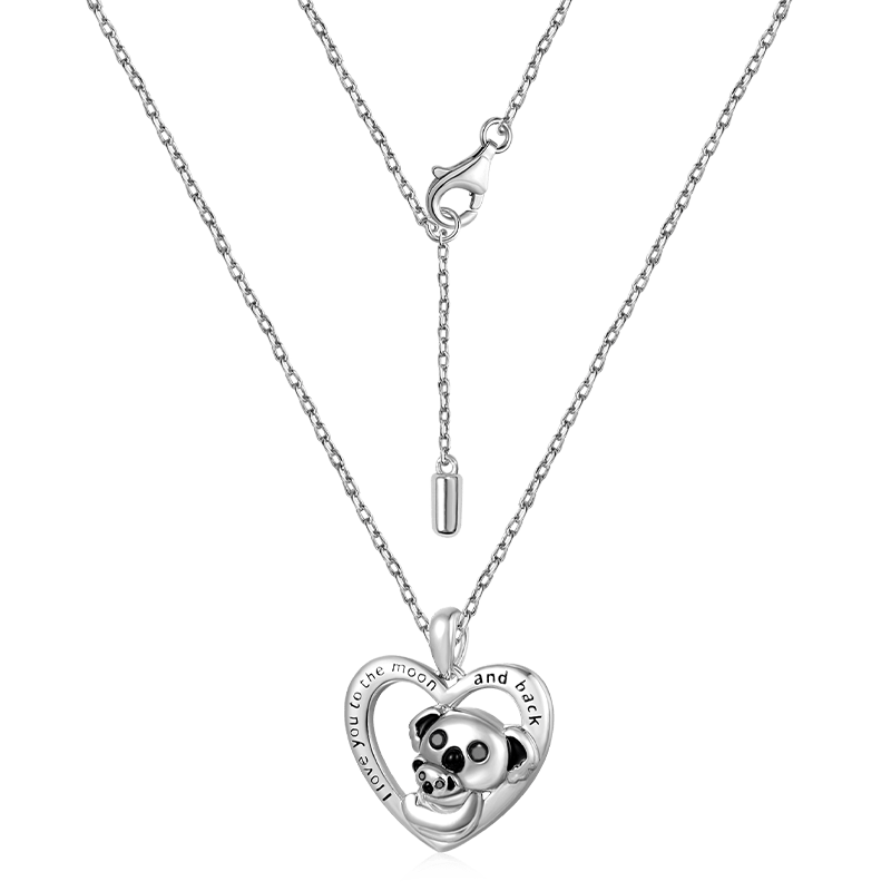 Bear&Baby Heart Necklace