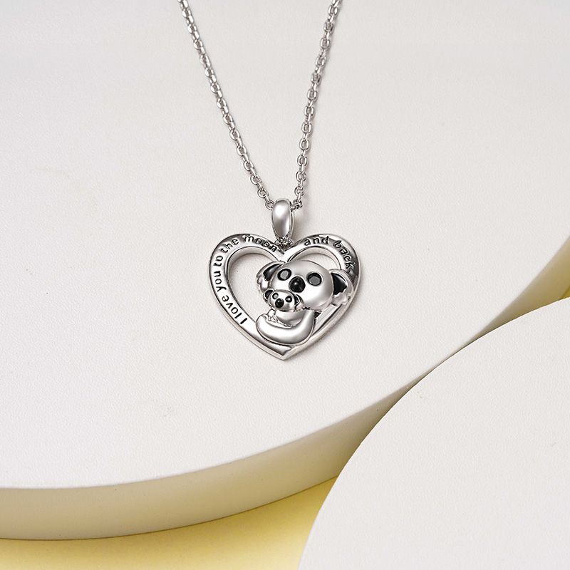 Bear&Baby Heart Necklace