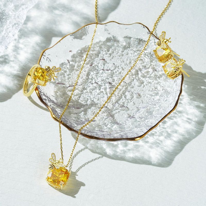 Honey Bee Stud Earrings
