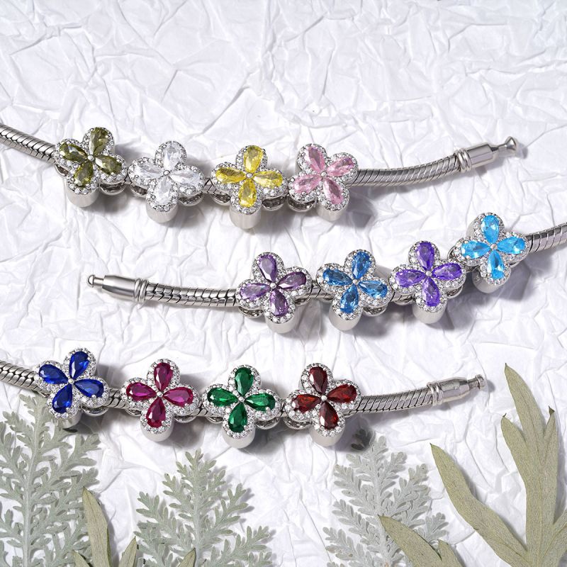 Clover Birthstone Charm