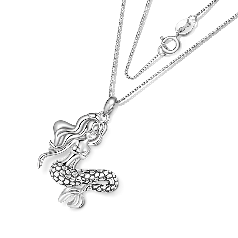 Sleeping Mermaid Necklace