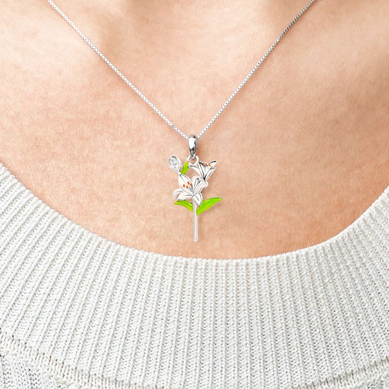 Lily Flower Necklace
