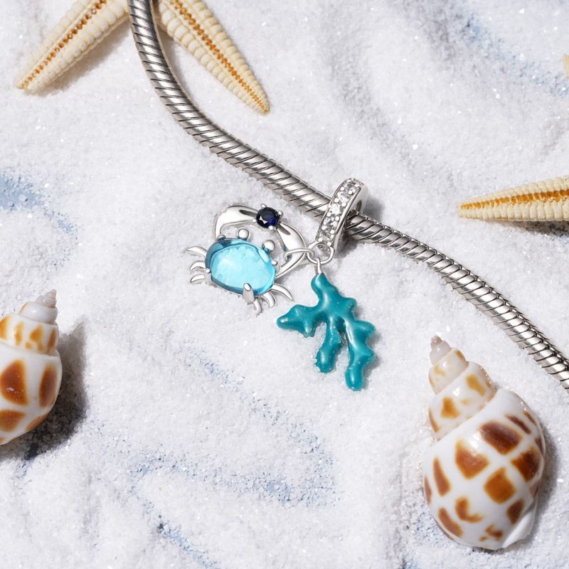 Crab&Seaweed Pendant