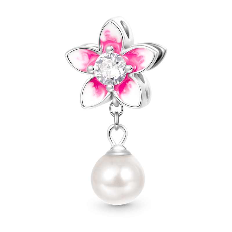 Flower Pearl Charm