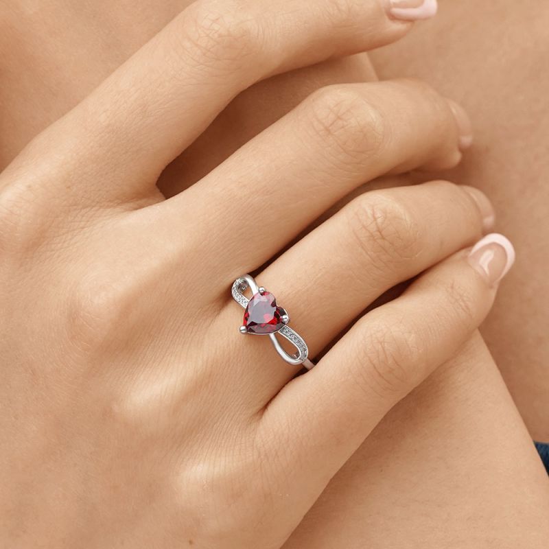 Infinity Love Birthstone Ring