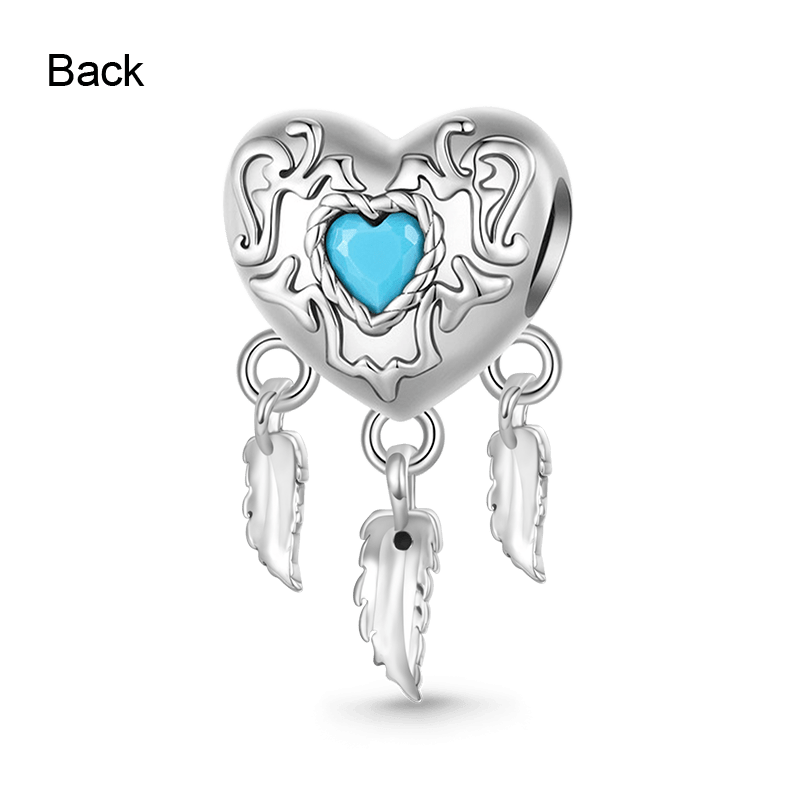 Dream Catcher Heart Charm