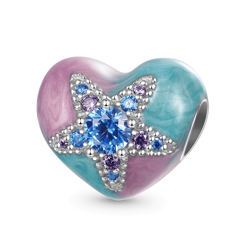 Starfish Heart Charm