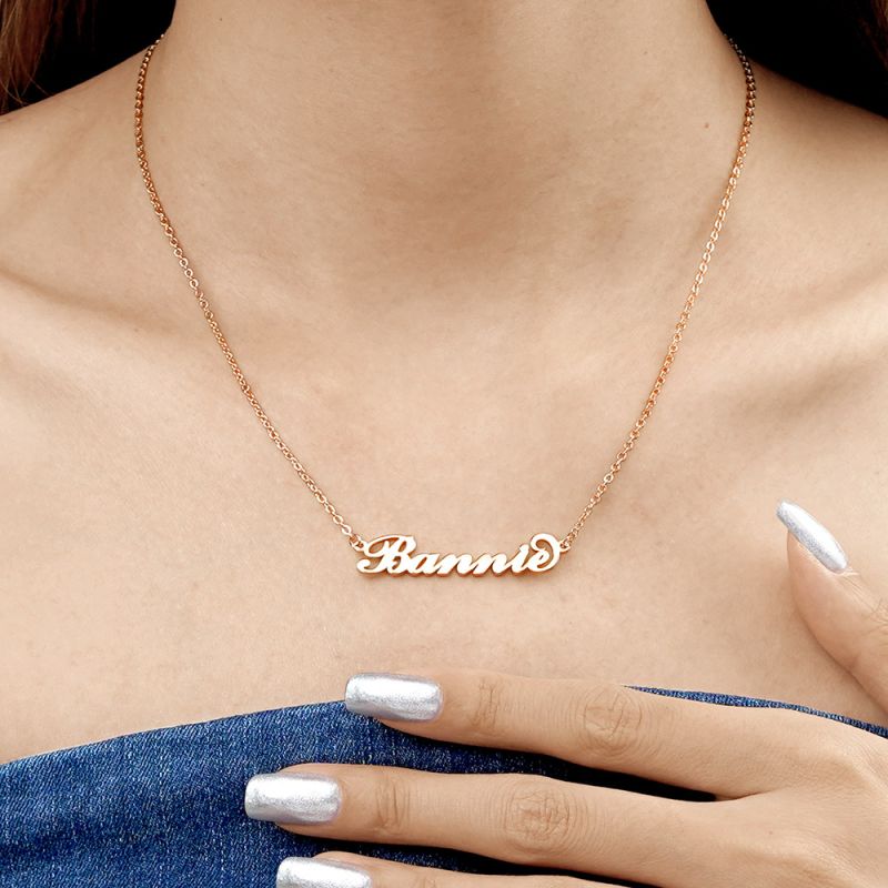 Casual 18K Rose Gold Necklace