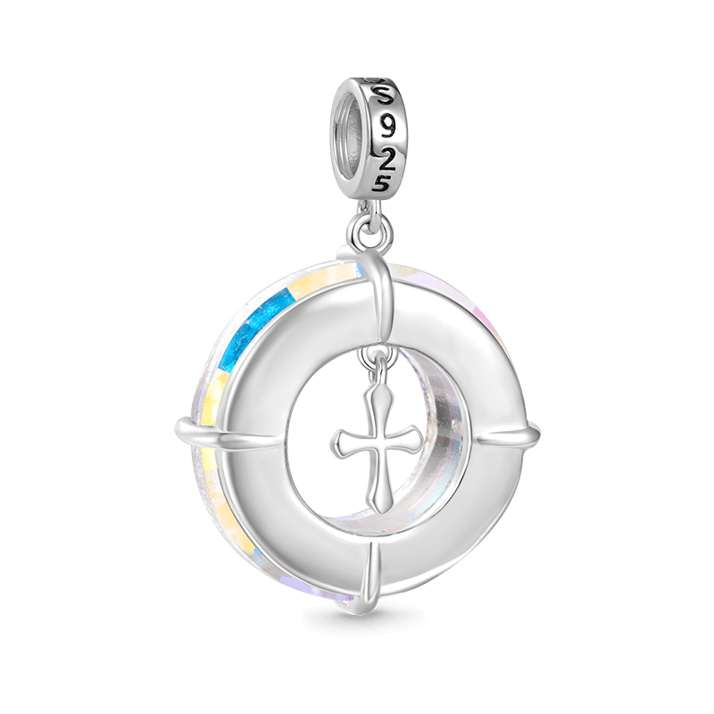 Angel Circle Cross Pendant