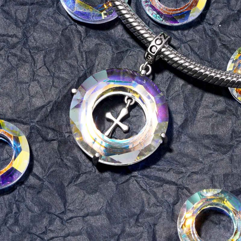 Angel Circle Cross Pendant