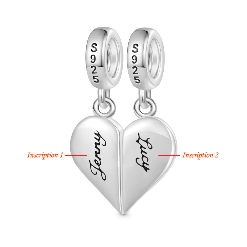 Engravable Couples EKG Pendant