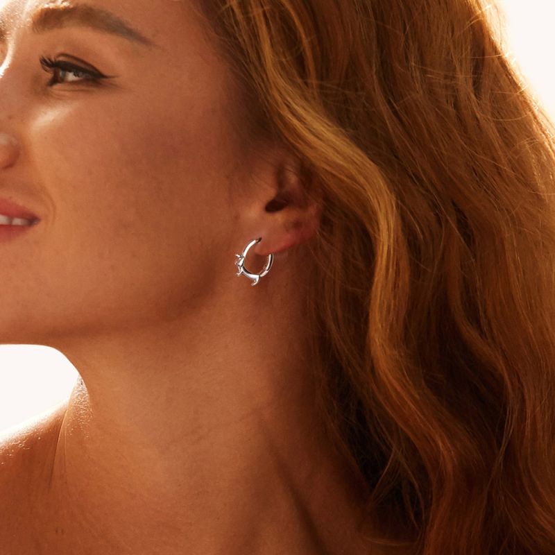 Dachshund Dog Hoop Earrings