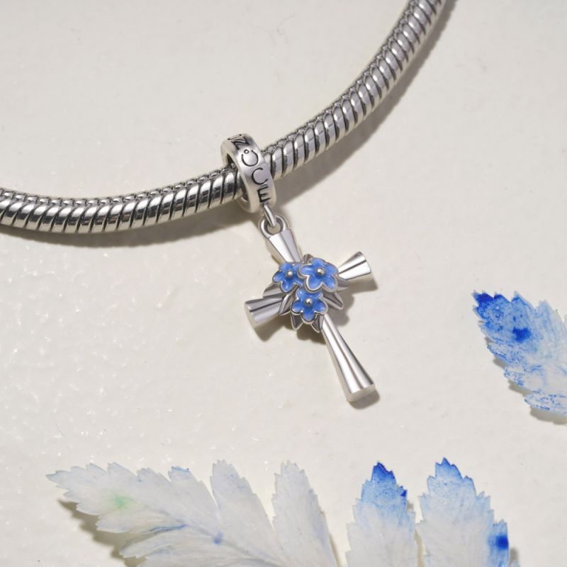Flower Cross Pendant