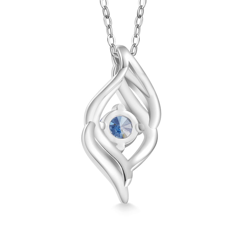 Birthstone Curved Necklace