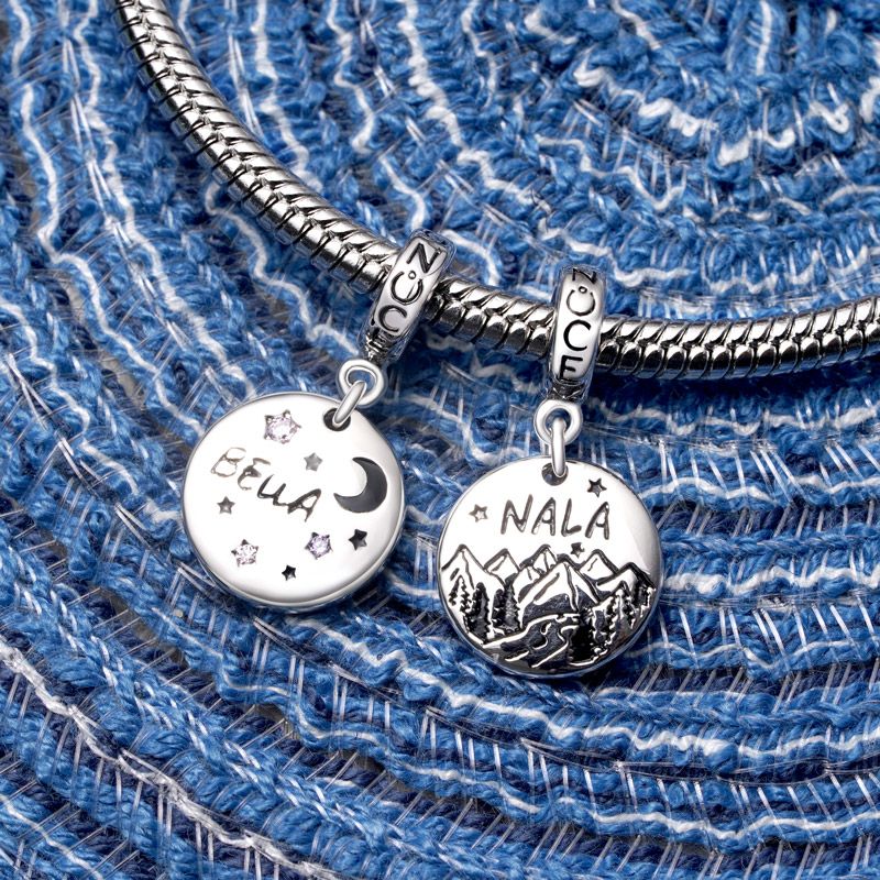 Star Disk Engravable Pendant