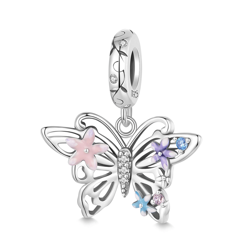 Flower Butterfly Pendant