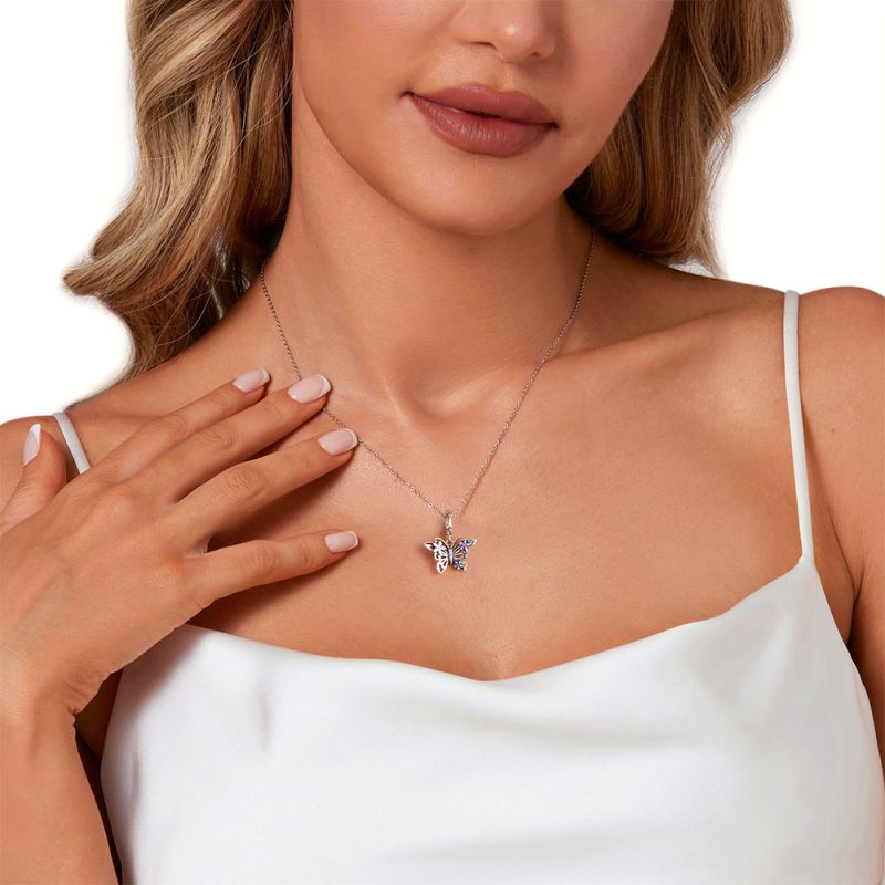 Flower Butterfly Pendant