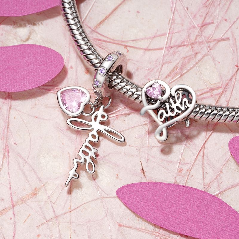 Heart Faith Charm