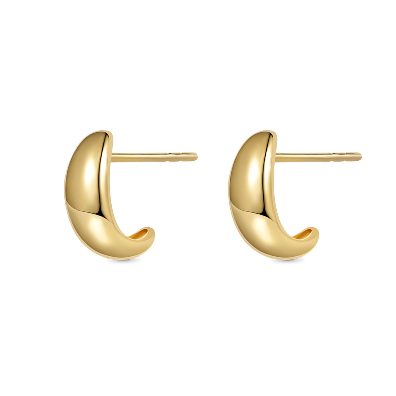 Minimalist Domed Stud Earrings