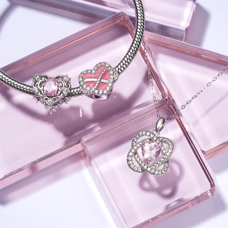 Hollow Love Heart Charm