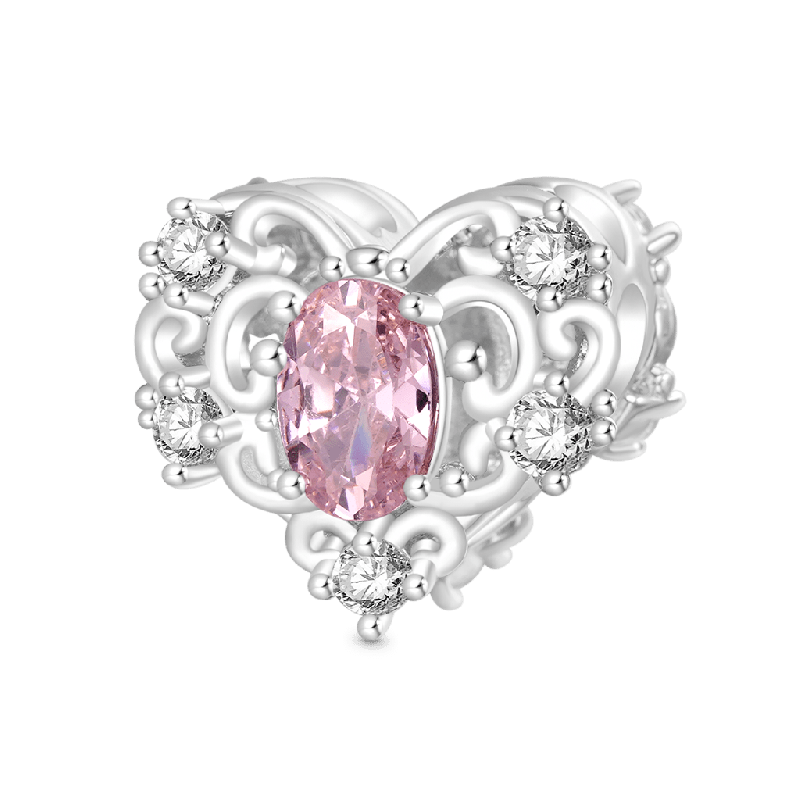 Hollow Love Heart Charm