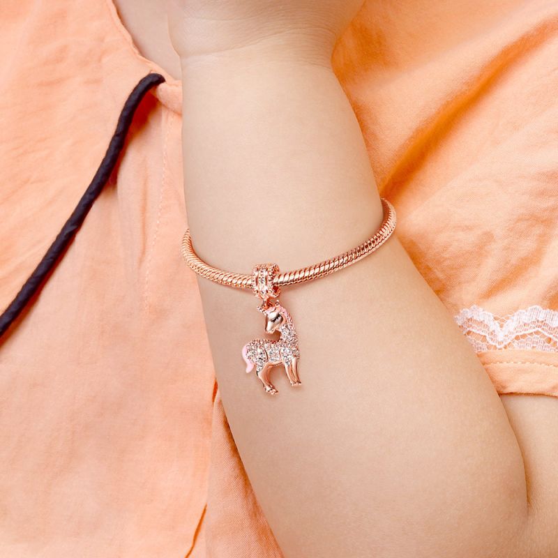 Pink Unicorn Pendant