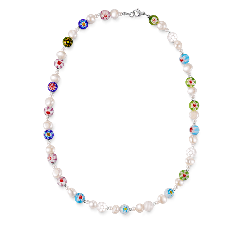 Beaded & Pearls Choker Necklace