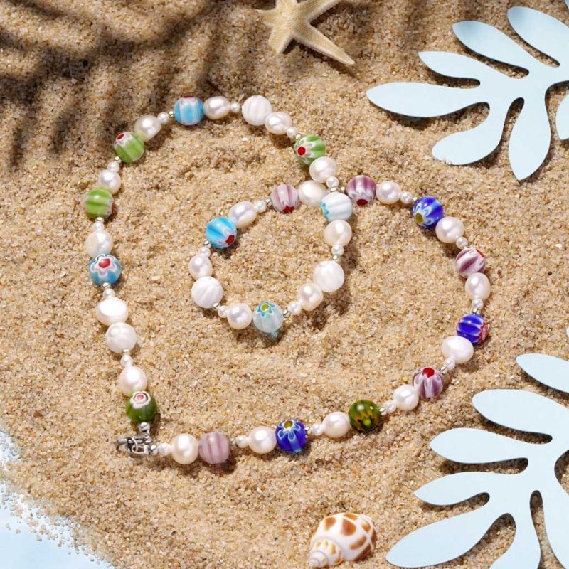 Beaded & Pearls Choker Necklace