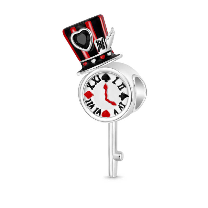 Mad Hatter Hat Pocket Watch Charm