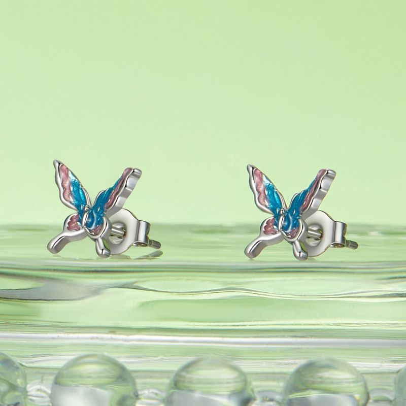 Aura Butterfly  Stud Earrings