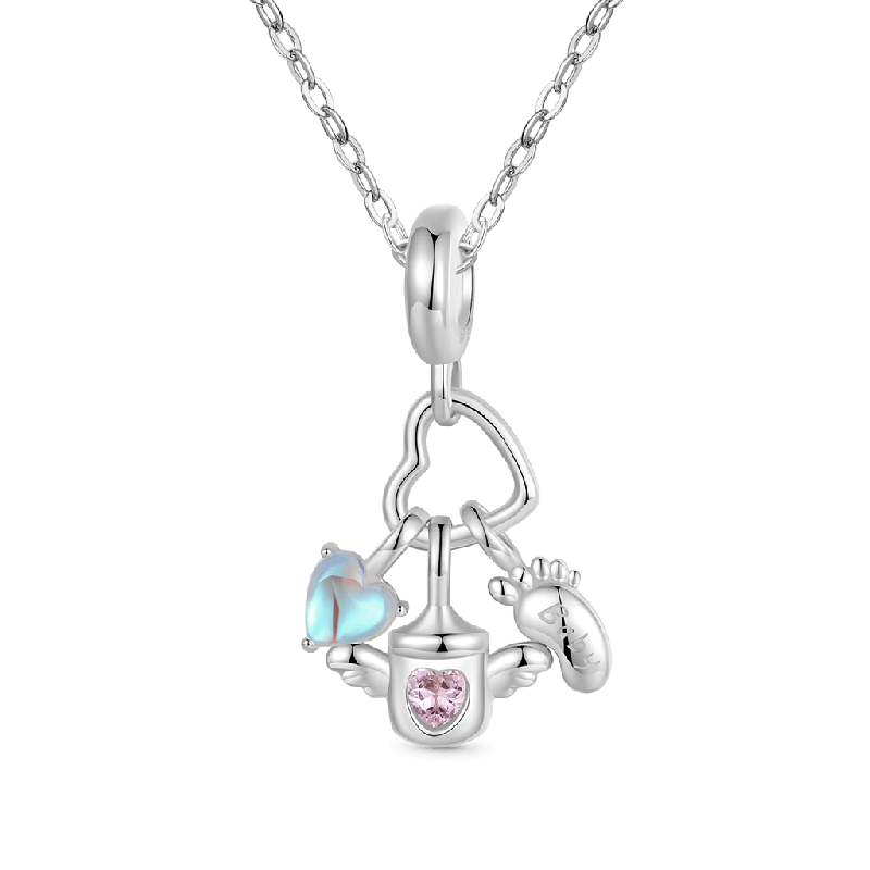 Baby Bottle Triple Pendant