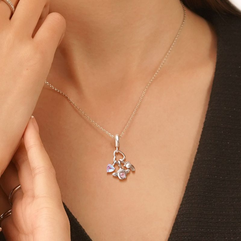 Baby Bottle Triple Pendant
