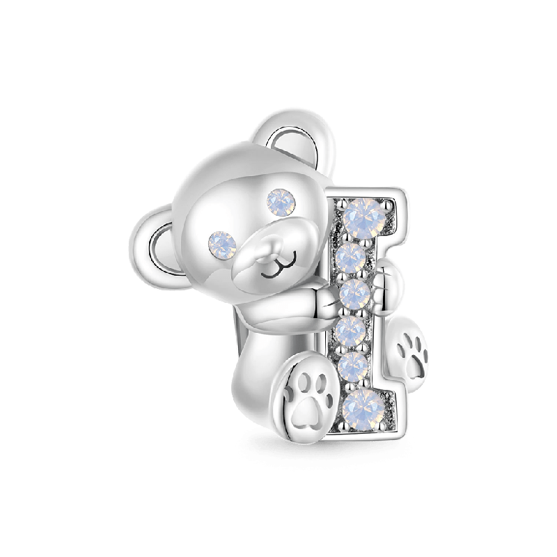 I Love U Little Bear Charm