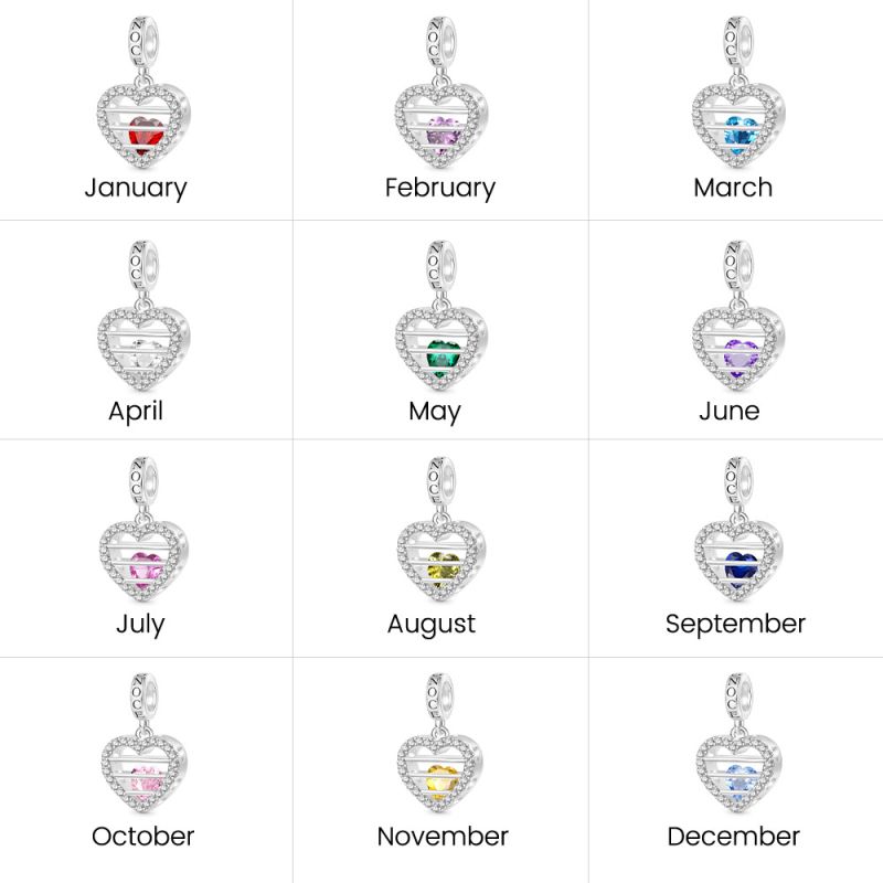 Sealed Love Birthstone Pendant