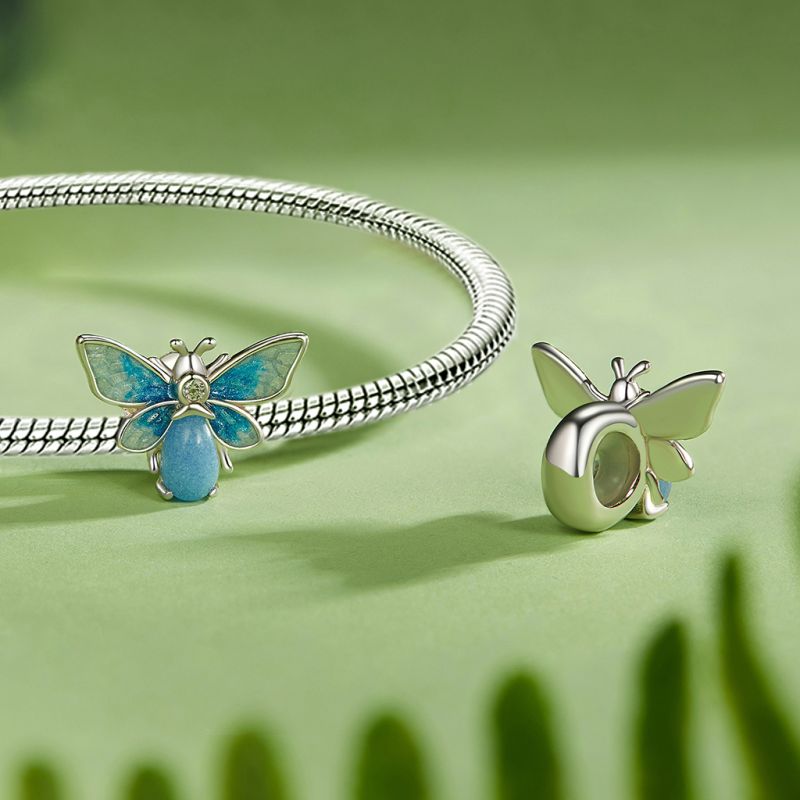 Blue Bee Stopper Charm