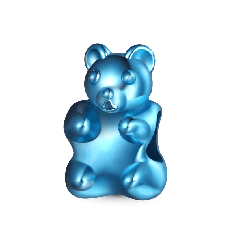 Blue Gummy Bear Candy Charm
