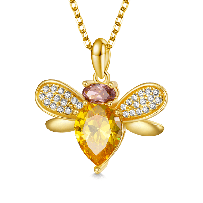 18K Gold Plated Bee Necklace