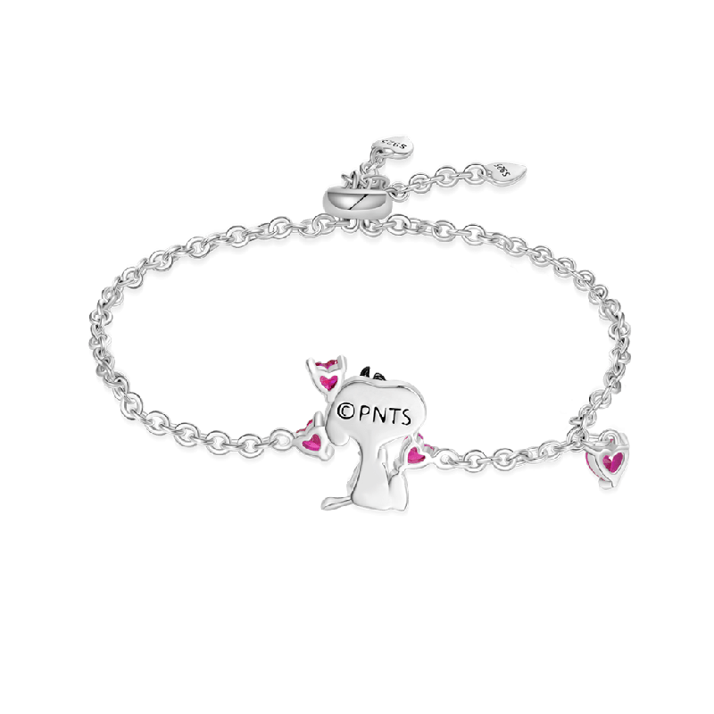 Peanuts Snoopy Love Heart Bracelet