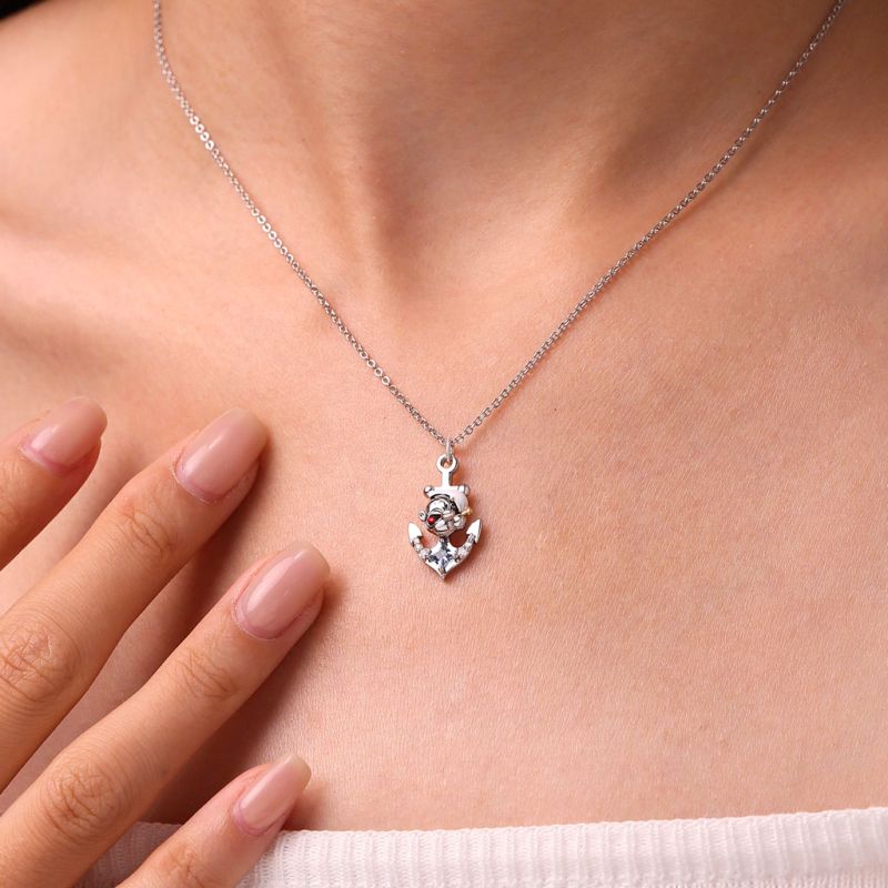 Popeye Anchor Necklace