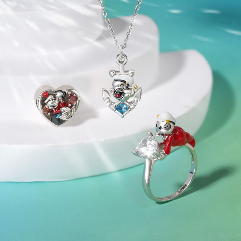 Popeye Anchor Necklace