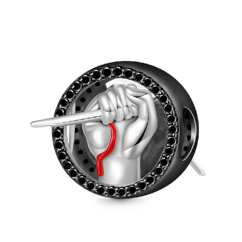 Blood Hand Double-Sided Charm