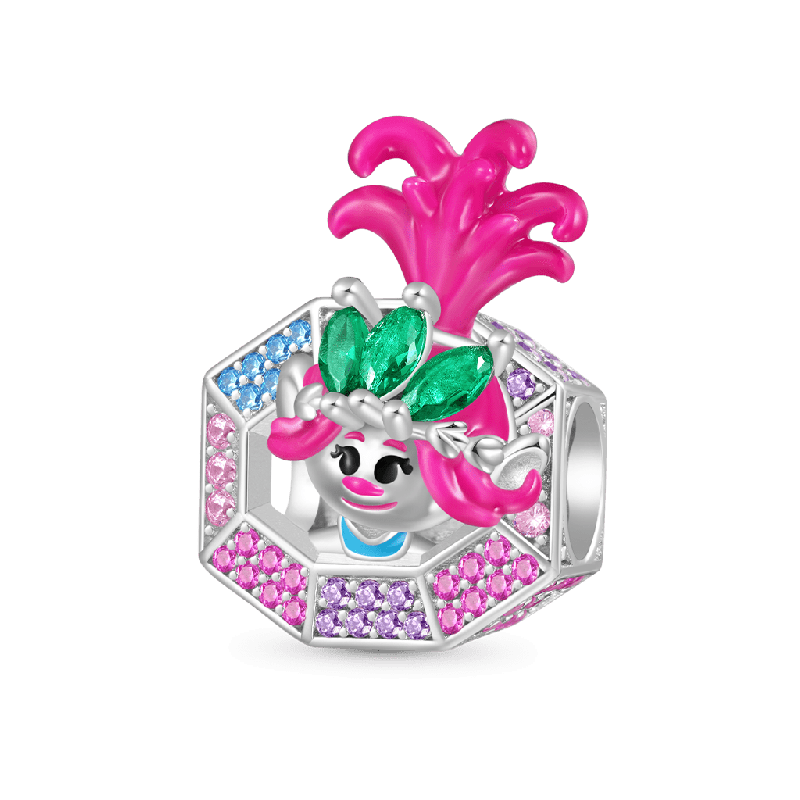 Trolls Poppy Diamond Charm