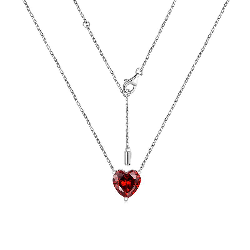 Birthstone Heart Necklace