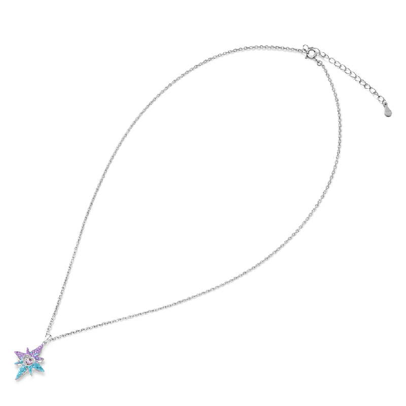 Heart Eight-Pointed Star Necklace