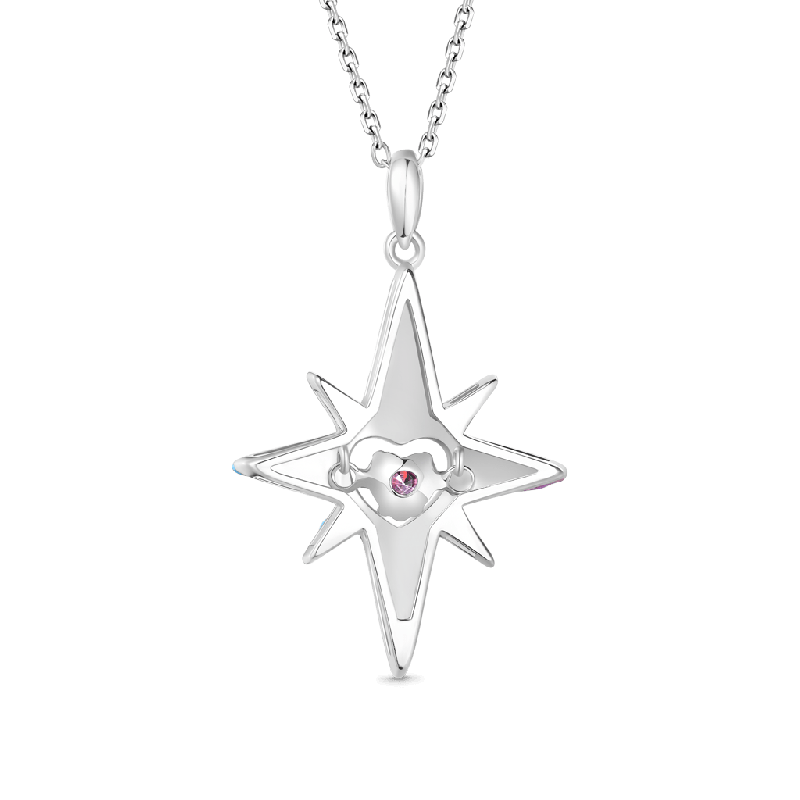 Heart Eight-Pointed Star Necklace